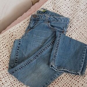 Blue Straight Leg Jeans with Classic Style